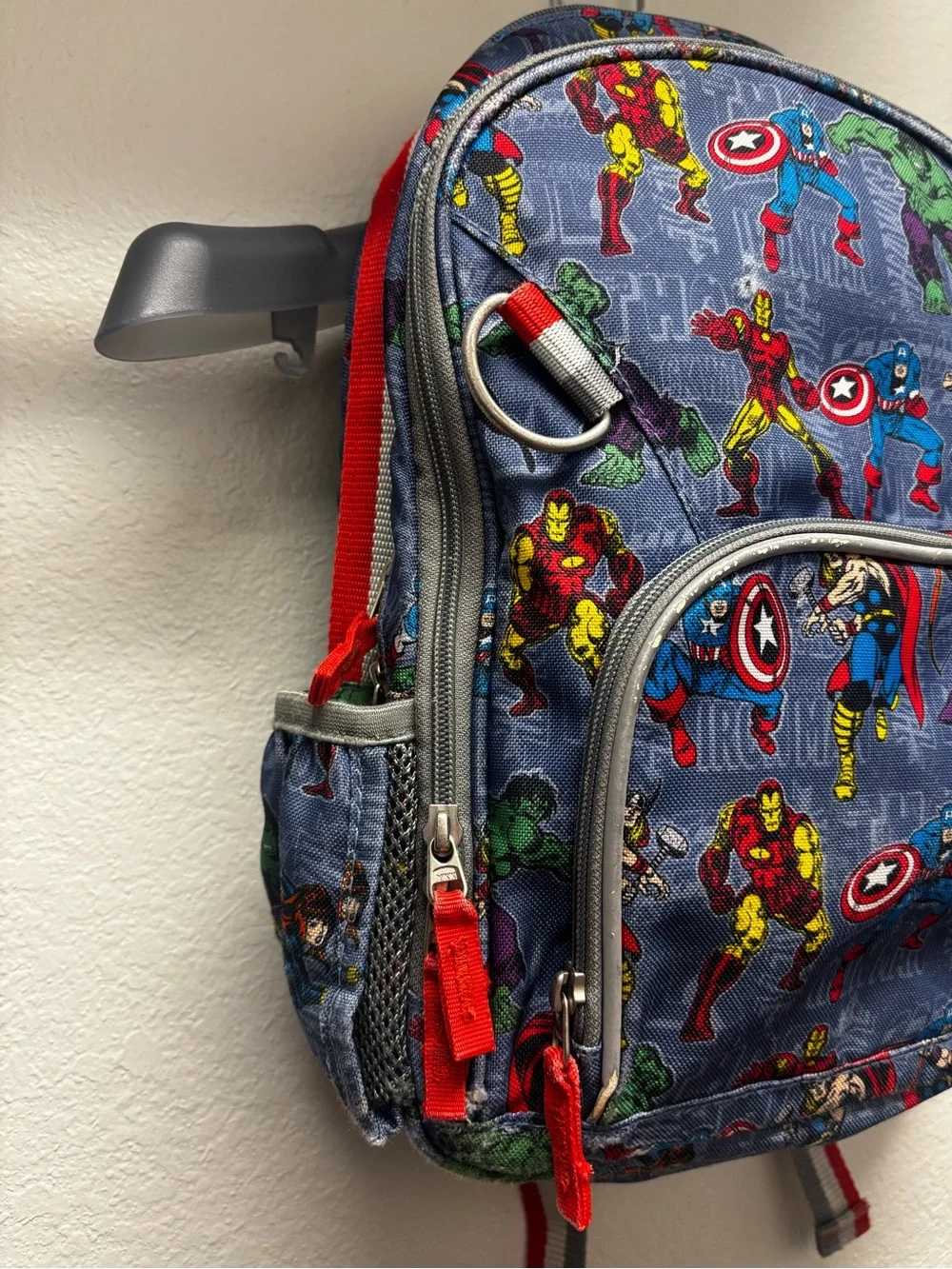 Pottery Barn Kids Marvel Character Backpack in Blue, Red, Green